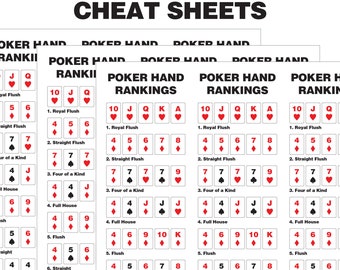 texas hold em cheat sheet texas hold em cheat sheet