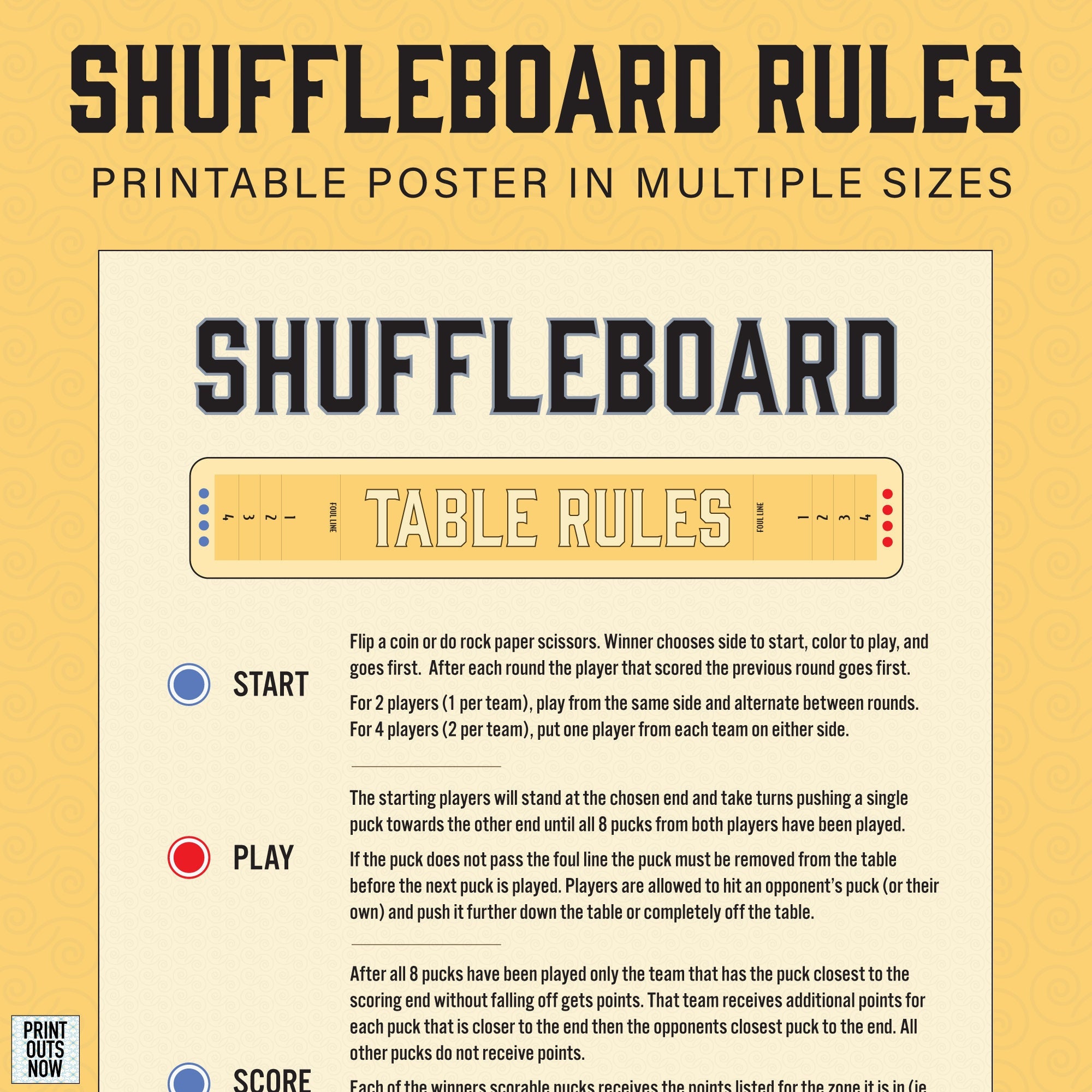 Shuffleboard Rules, How To Play Shuffleboard