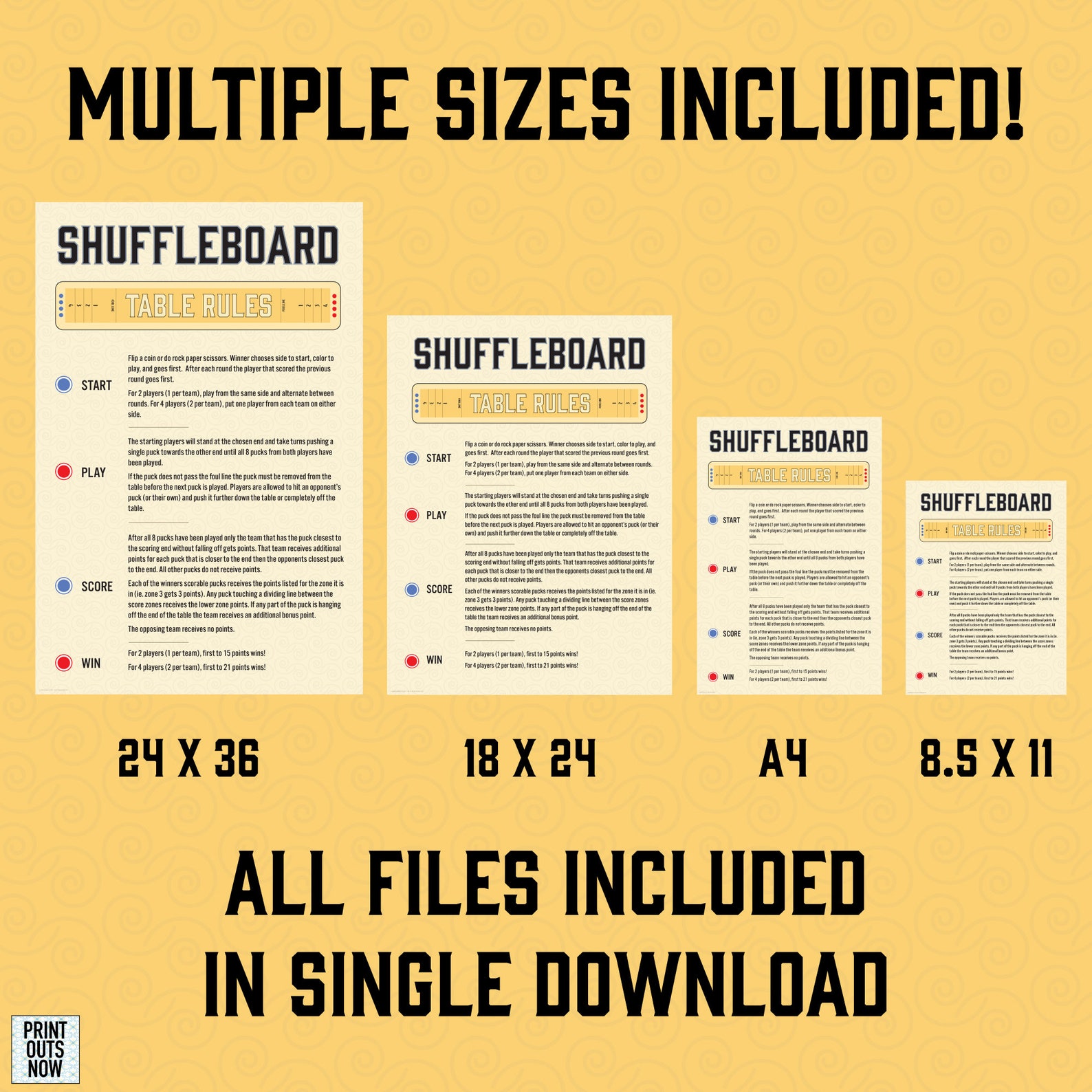 Shuffleboard Rules Printable Printable Free Templates Shuffleboard Rules Printable Printable Free Templates