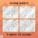 FARKLE Printable Rules &amp; Scoresheets - Print as Many as You Need ...