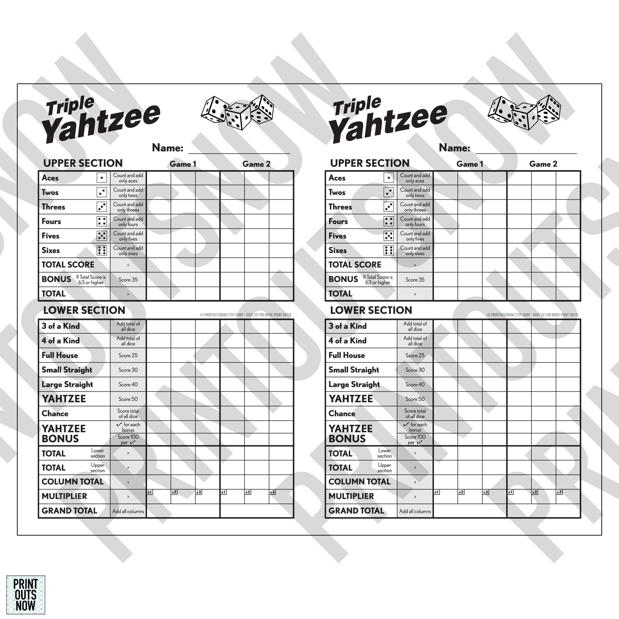 printable-triple-yahtzee-scorecards-scorepad-print-as-many-as-you-need-8-5x11-and-a4-included-etsy for Free Printable Triple Yahtzee Score Sheets Pdf Printable Triple Yahtzee Scorecards Scorepad - Print as Many as You Need! - 8.5x11 and A4 Included - Etsy for Free Printable Triple Yahtzee Score Sheets Pdf