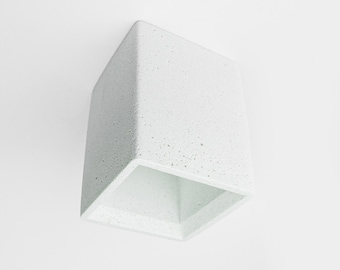 Lampe en béton de marbre blanc CubeR éclairage Spot Point Light