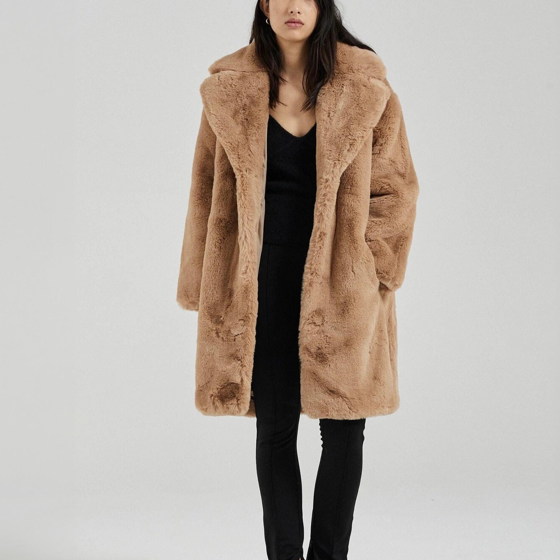 Camel Teddy Coat Etsy
