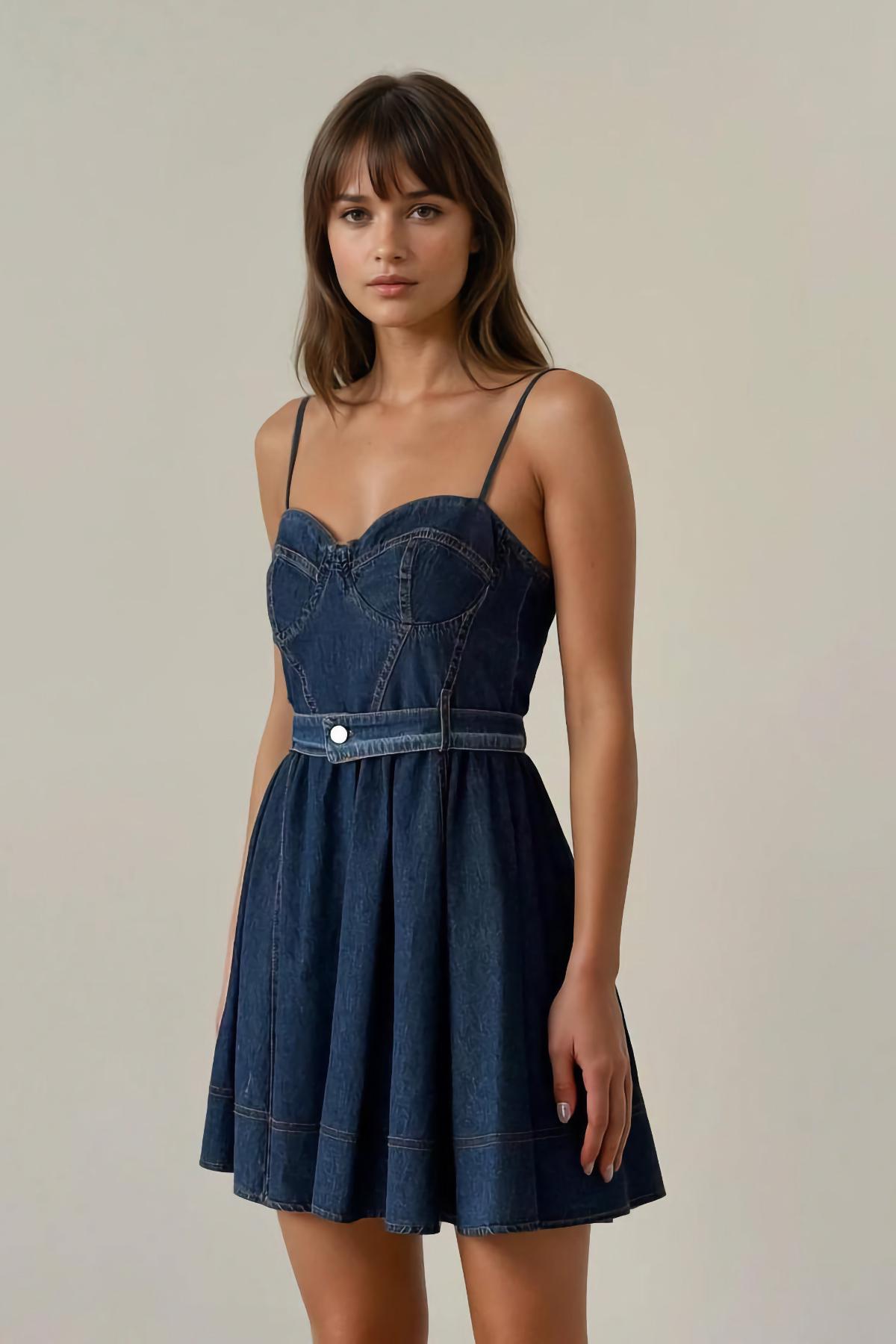 ワンピース ACLENT Vintage denim mini dress Vintage Denim Mini Dresses – Better Stay Together