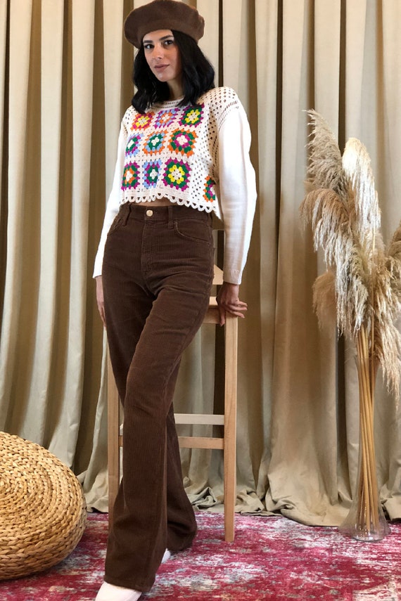 Higher High-Waisted Wide-Leg Corduroy Pants