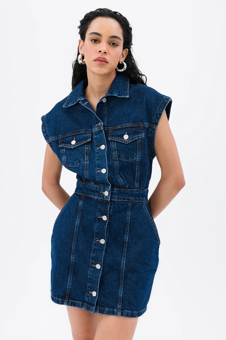 Y2K Denim Mini Dress