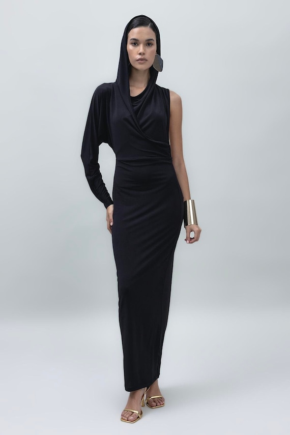 one shoulder festival dress ADYCE Elegant One Shoulder High Waist Pleated High Slit And Floor Party  Dress For Prom Evening Date Homecoming Wedding Guest Formal Dinner Family  Festival