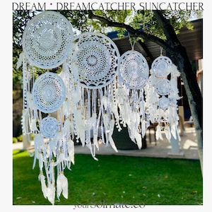 Dreamcatcher Suncatcher, Crystal window hanging, Macrame dreamcatcher wall hanging, Authentic Bohem dream and sun catcher, home&garden decor