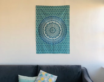 Cotton Indian Mandala Wall Hanging Tapestry Poster Size Boho Wall Decor
