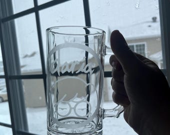 Daria Etched Glass