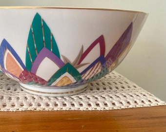 Vintage Limelight Sigma Bowl – Mid-Century Modern Geometric Design, Collectible Decorative Bowl