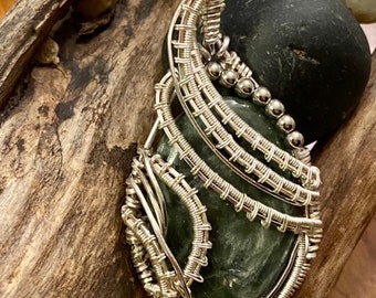 Seraphinite Statement Pendant