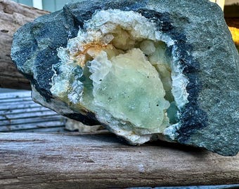 Natural Large Prehnite Specimen - Unique Formation, Vibrant Unusual Colors