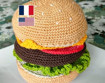 Cheeseburger crochet pattern