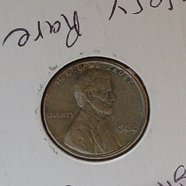 Rare Pennies 1982 Bronze Etsy