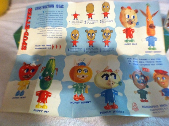Mr Potato Head Spud-ettes 1950's-60's Very Rare HTF Complete - Etsy