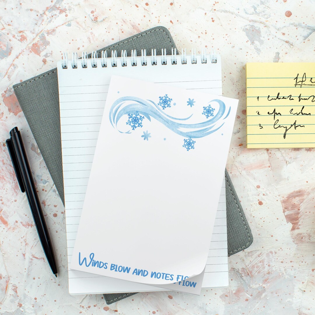 Notepad Wind Part Winter Wind 3M Post-it Notes: Sticky Notepad Has 50 Sheets Sized 4