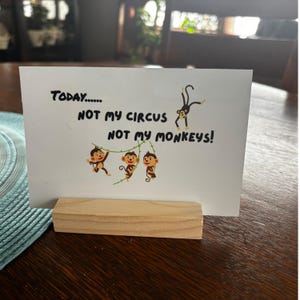 Snarky Desk Sign: Funny Office Decor with Wood Stand (4x6 Metal Sign)