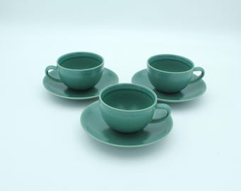 Arabia Finland 24H Two Coffee Cups With Saucers 4 Pcs Original