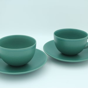 2x Arabia Finland 24H green big cups 50cl