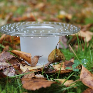 Vega candle holder designed by Markku Salo , Nuutajärvi glass factory, Finland