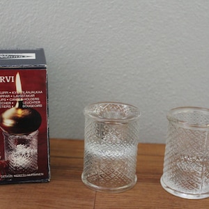 Nuutajärvi Finland Pauliina candleholders/egg cups designed by Kerttu Nurminen