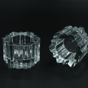 2x Iittala Finland Sirius candle holders tealights designed by Kari Uusitalo -RARE-