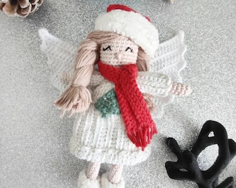 Crochet Christmas Angel Pattern - Amigurumi Doll (PDF Pattern)