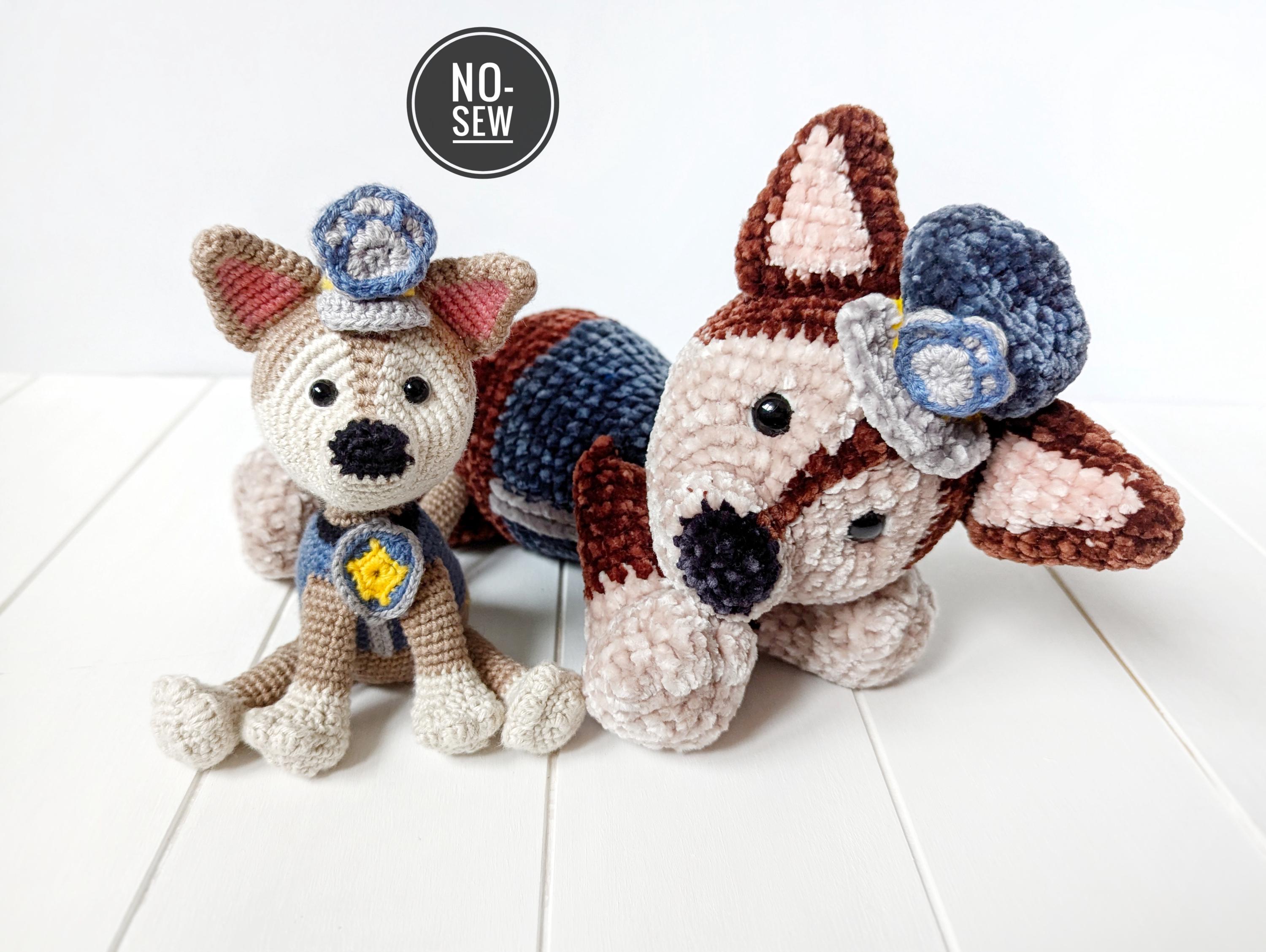 No-Sew Chase from Paw Patrol Amigurumi Pattern
