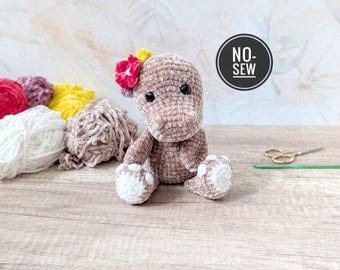 No Sew Dino - Schema Amigurumi all'uncinetto (in ENG, DE)