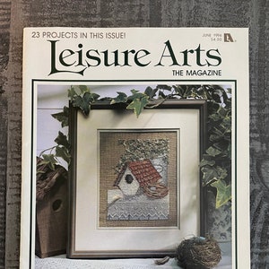 Leisure Arts The Magazine June 1994 Volume 8, Number 4 - Vintage - Towels - Cross Stitch  - Patriotic Pillows - Flowerpots -
