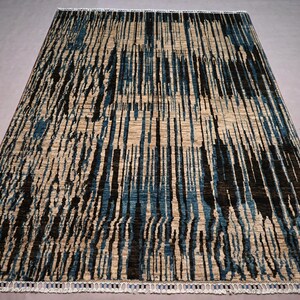 Handmade Afghan Natural Dyes Wool Rug, 5&#39;9 x 7&#39;9 ft Oriental Gabbeh Rug, Collectors Piece Rug, Turkmen Rug, Living Room & Bedroom Carpet 6x8