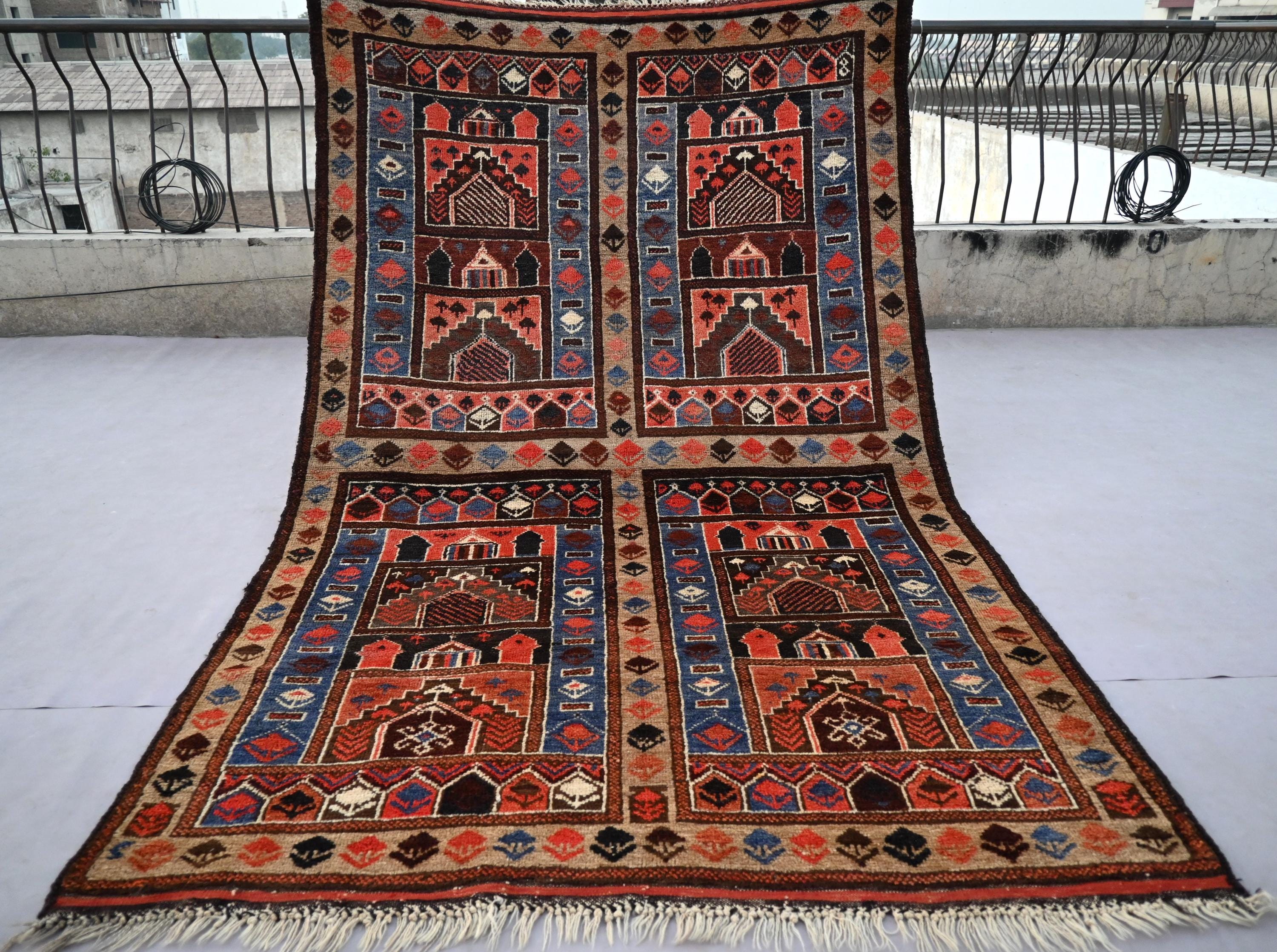 Antique Afghan Rug - Etsy