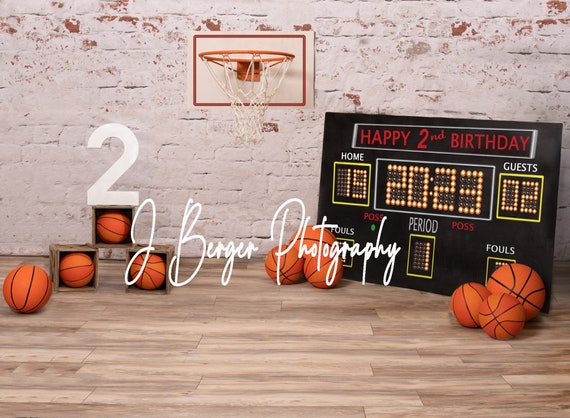 NBA Basketball Court Photography Backdrop