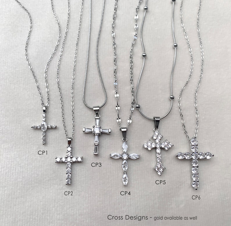Diamond Cross Pendant Necklace in Custom Silver Rope Box Snake Cable ...