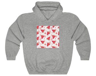 Watermeloen Sweatshirt met capuchon Rode en groene sappige fruithoodie