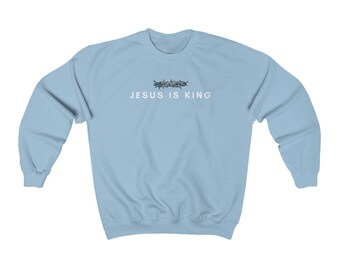 Jesús es King Crewneck Sudadera
