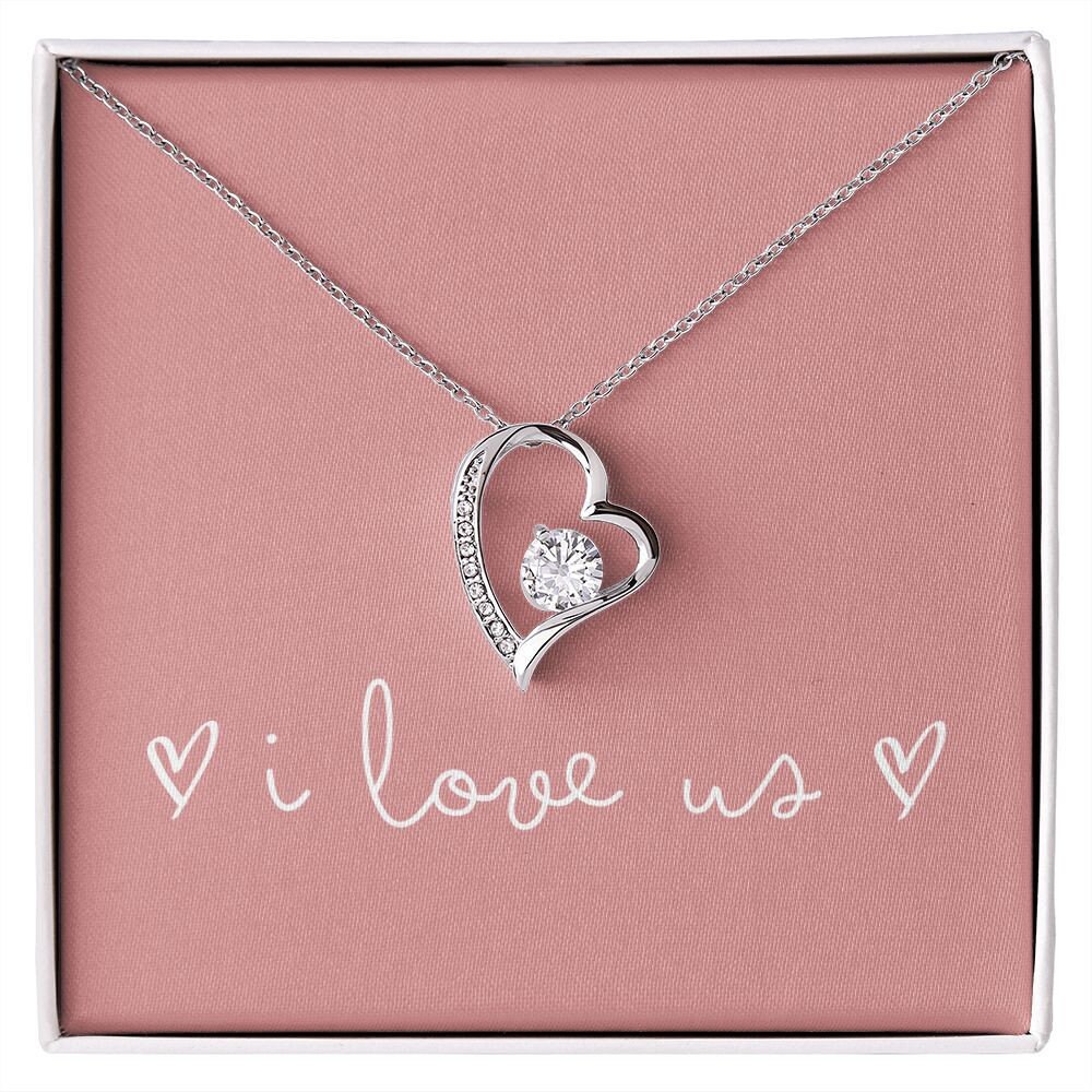 あいうえお様Sweet Heart Jewelry ネックレス I LOVE U I Love Us Diamond Heart Necklace - Etsy