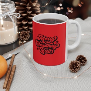Merry Christmas Yall Ceramic Mug 11oz