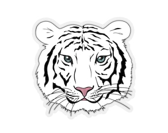 White Tiger Kiss-Cut Stickers