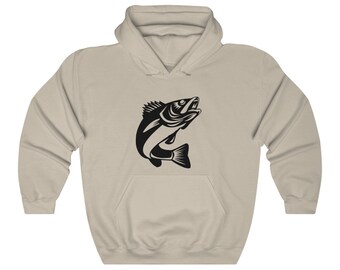 Walleye Kapuzen Sweatshirt