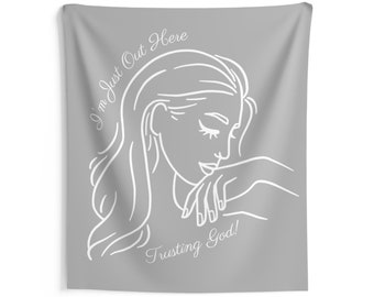 Trusting God Indoor Wall Tapestries Room Decor College Dorm