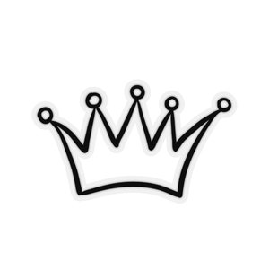 Crown Kiss-Cut Stickers