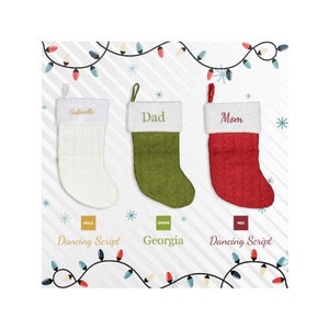 Personalized Stockings Christmas Fuzzy
