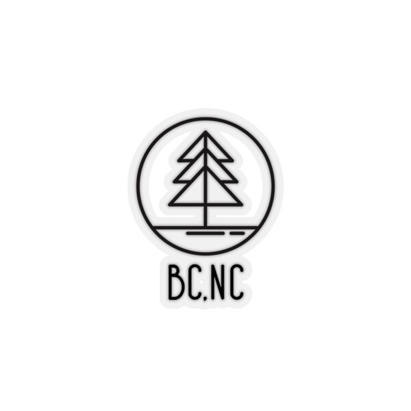 BCNC Adesivi Kiss-Cut Swain County NC Bryson City All'aperto Alberi Montagne Ruscelli