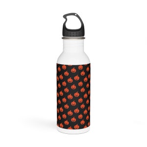 Pumpkins Stainless Steel Water Bottle Jack O Lanterns