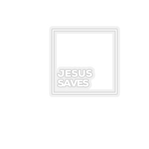 Jesus Saves Kiss-Cut Stickers