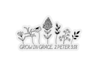 Grow in Grace Kiss-Cut Stickers