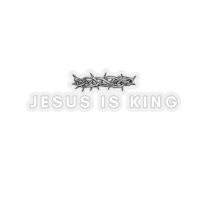 Jezus is Koning Kiss-Cut Stickers