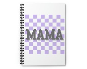 MAMA CHECK Spiral Notebook - Ruled Line